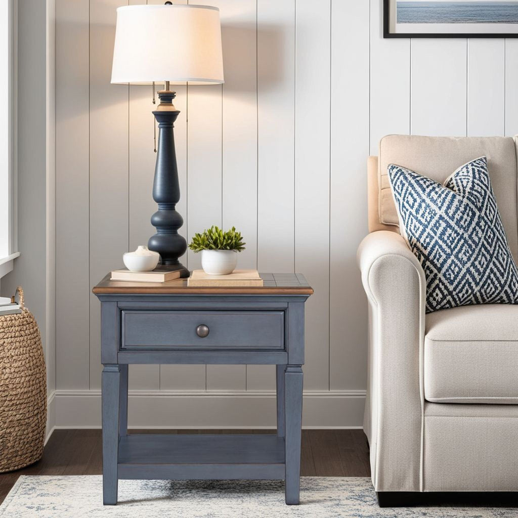End Table - Blue