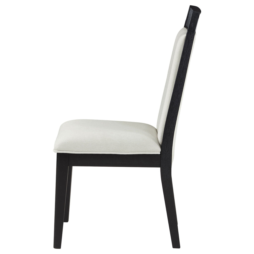 Brookmead Dining Side Chair Ivory and Black (Set of 2)