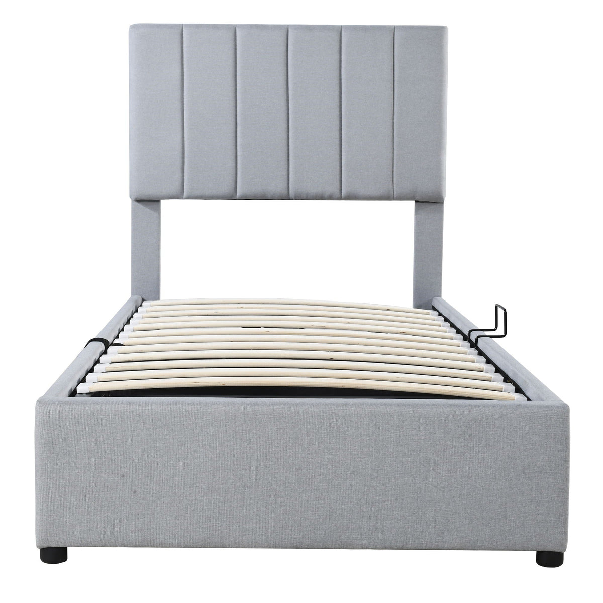 Upholstered Platform Bed With A Hydraulic Storage System