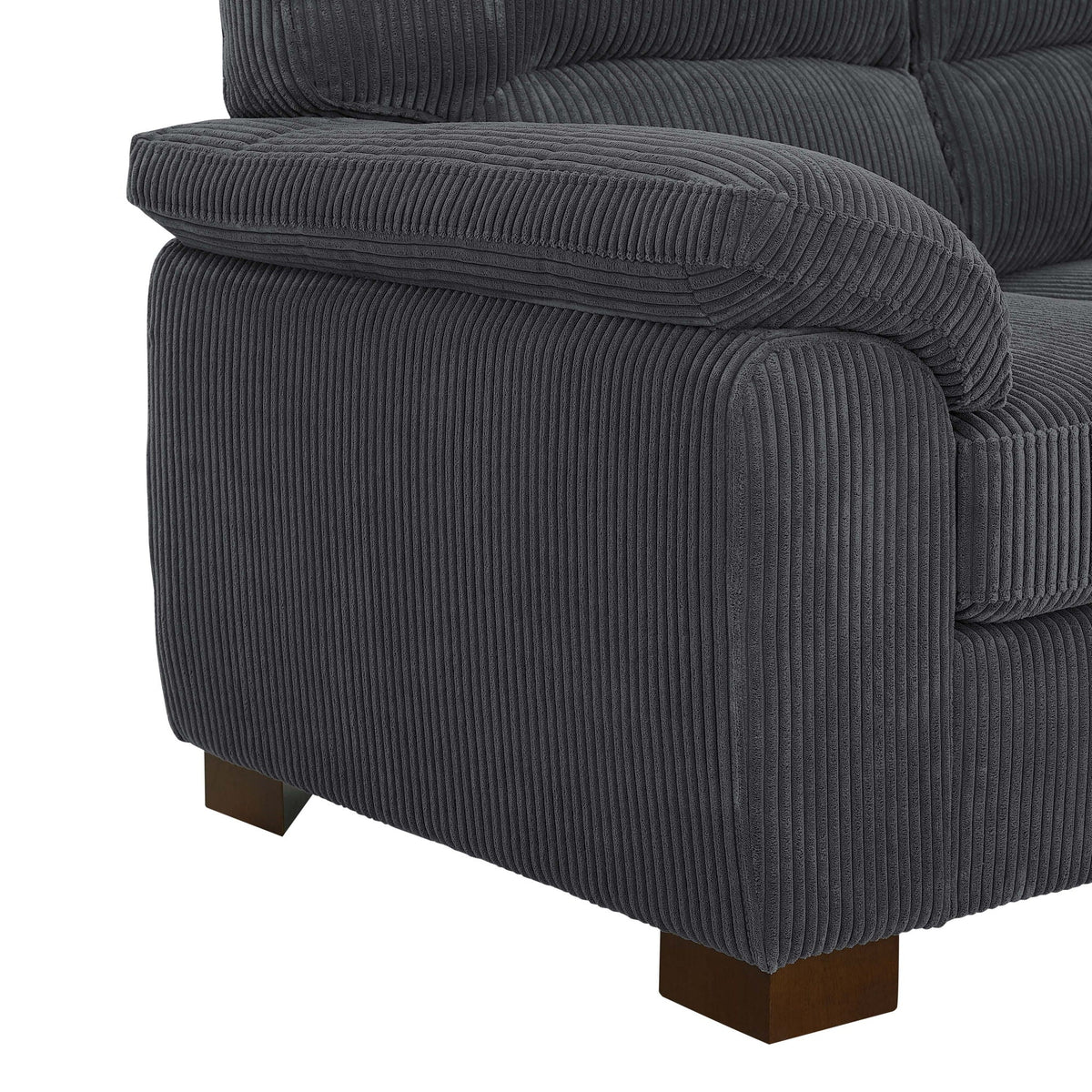 Vintage Inspired 3 Seat Sofa With Tufted Cushions