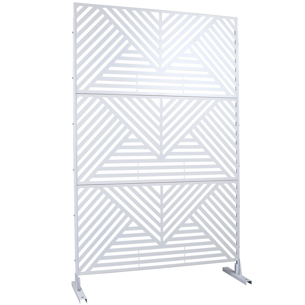 Freestanding Outdoor & Indoor Freestanding Metal Privacy Screen