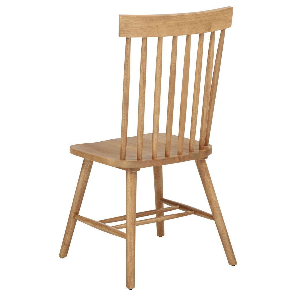 Andrews Windsor Spindle Back Dining Side Chair Light Ash (Set of 2)