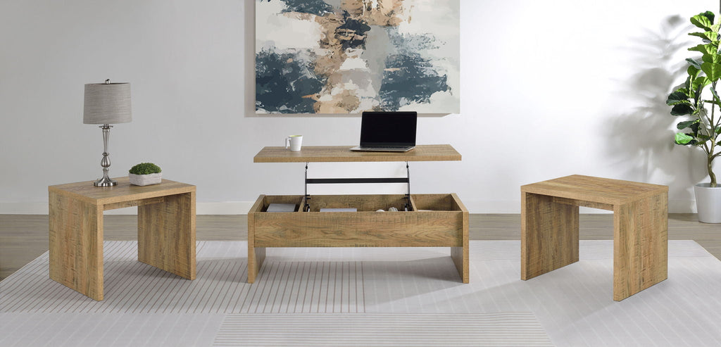 Canoga 3-piece Lift Top Cocktail Coffee Table Set Mango