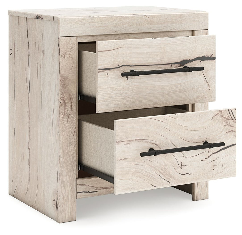 Lawroy - Two Drawer Night Stand - Light Natural