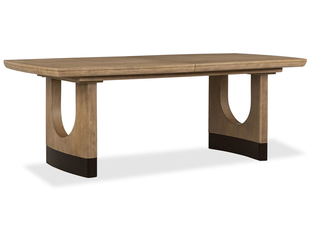 Tristan - Extendable Trestle Dining Table - Swiss Coffee