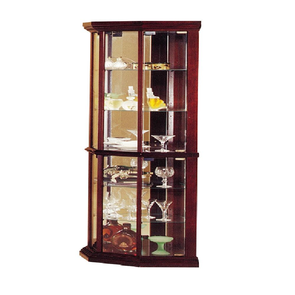 Huxley - Curio Corner Cabinet - Cherry