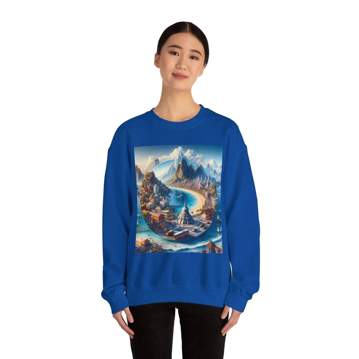 High-Quality 3D Travel and Exploration SweatShirt: Journey in Style