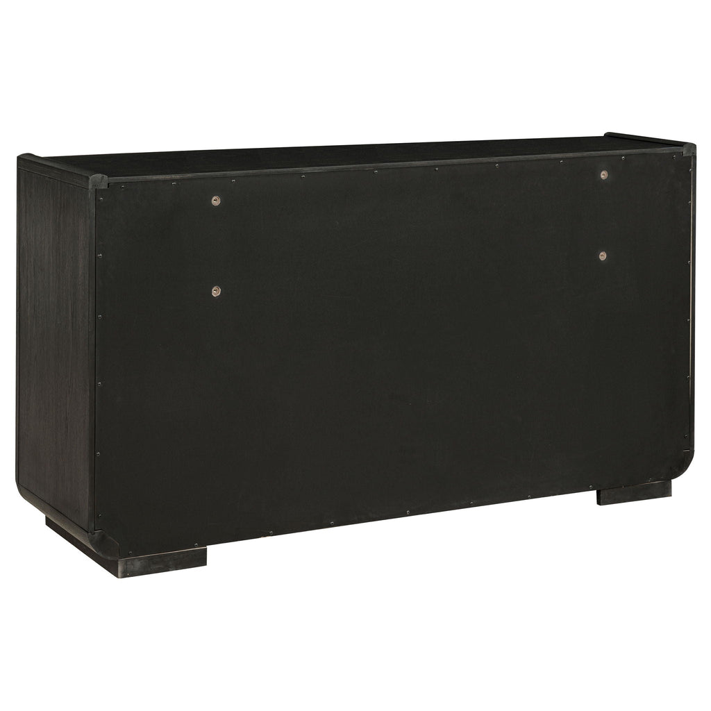 Leandro 8-drawer Bedroom Dresser Cabinet Burnished Black