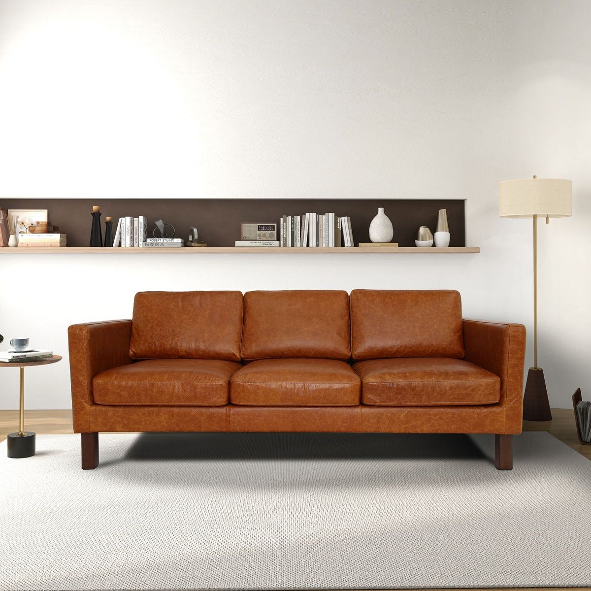 Memphis - Waxy Sofa - Cognac
