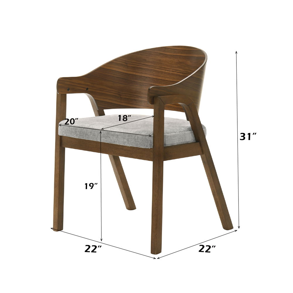 Hoyte - Arm Chair (Set of 2) - Walnut