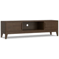 Harper - Low TV Media Stand - Walnut Brown