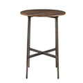 Renu - Round Bar Table With Industrial Charm - Light Brown