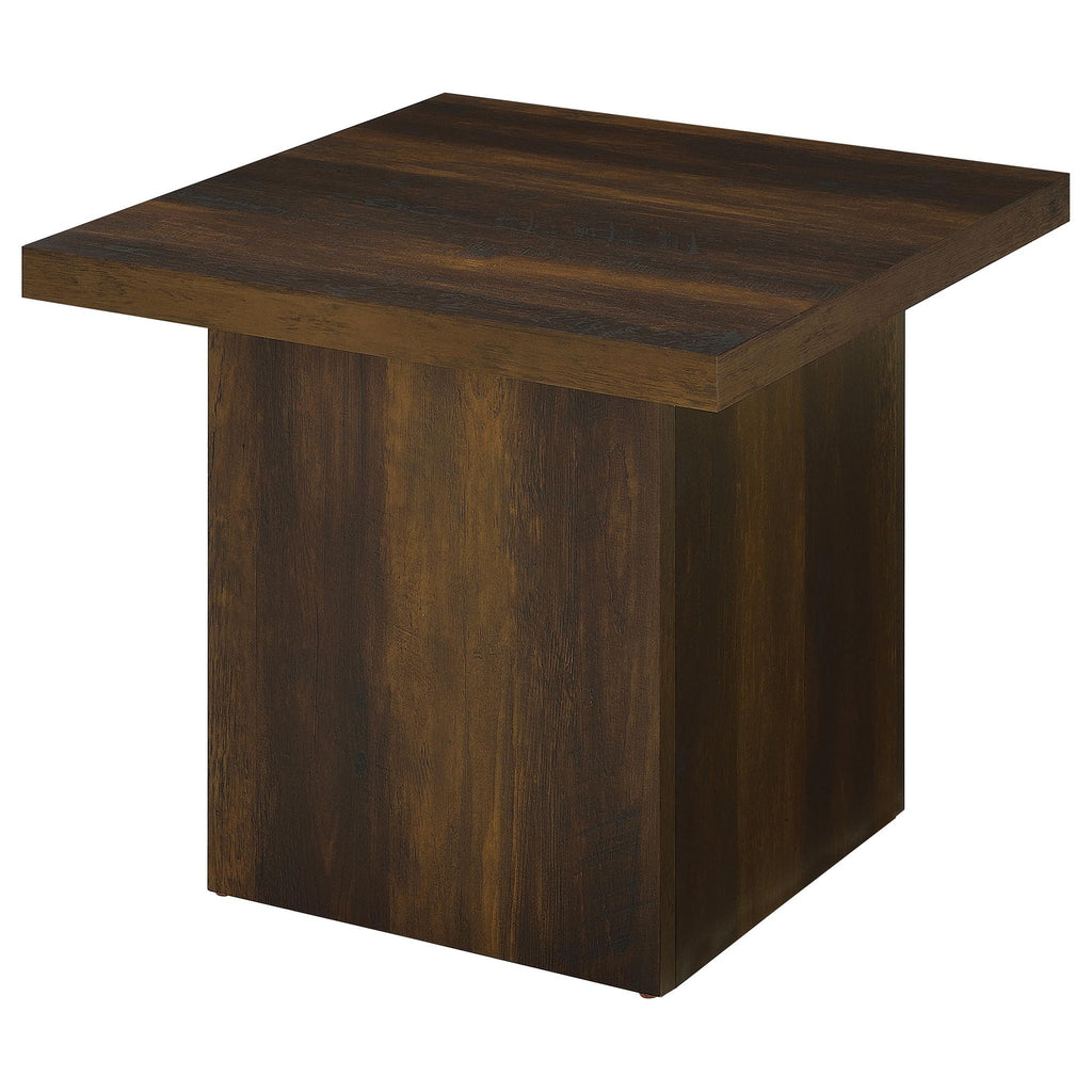 Devar 3-piece Square Coffee and End Table Set Dark Pine