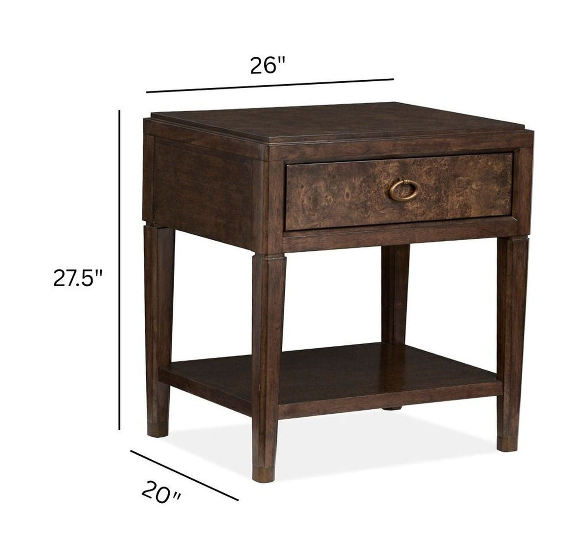 Rowan - Open Nightstand - Espresso