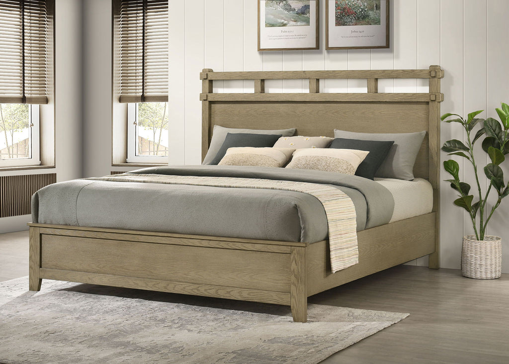 Hazlewood 61-inch Eastern King Panel Bed Vineyard Oak