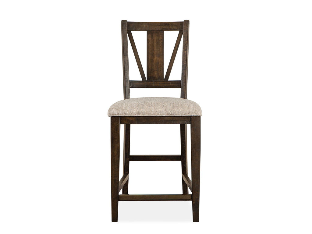 Westley Falls - Counter Chair With Upholstered Seat (Set of 2) - Graphite