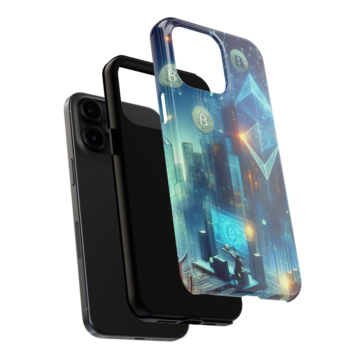 Phone Case - Cryptocurrency Enthusiasts Futuristic Design