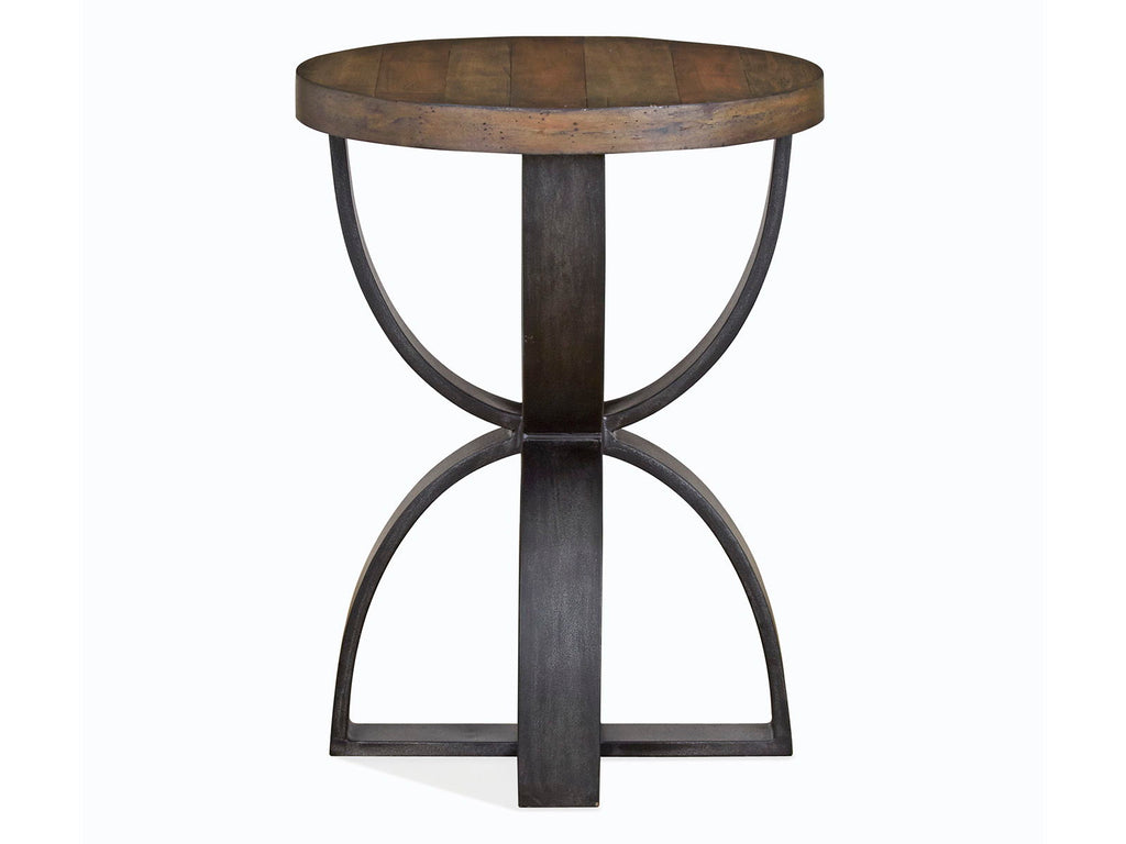 Bowden - Round Accent Table - Rustic Honey
