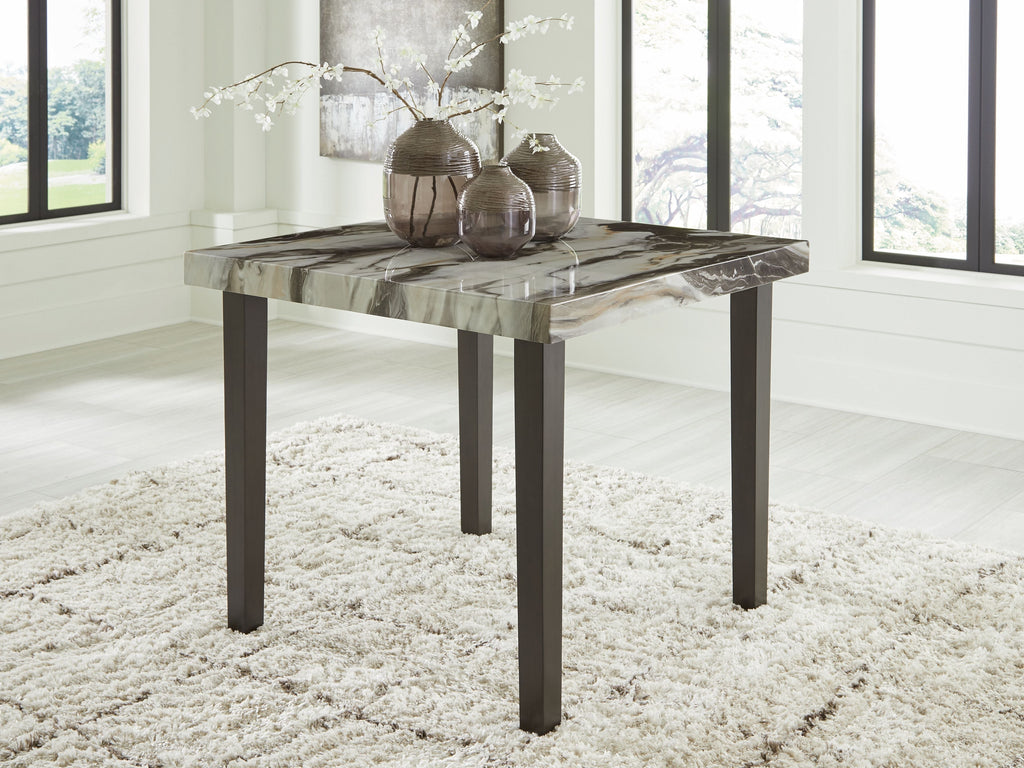 Jeshina - Square Dining Room Counter Table - Dark Brown / Beige