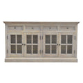 Glazed Sideboard - Natural / White