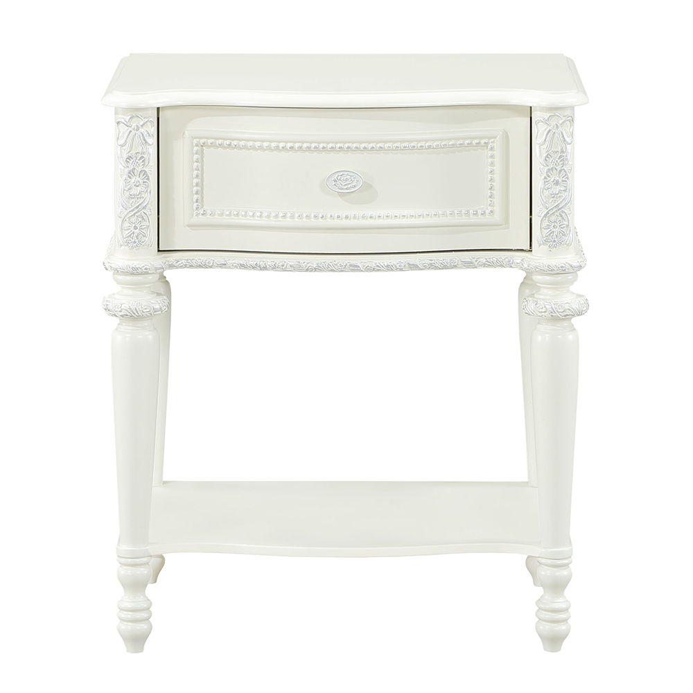 Dorothy - Nightstand With 1 Drawer - Ivory