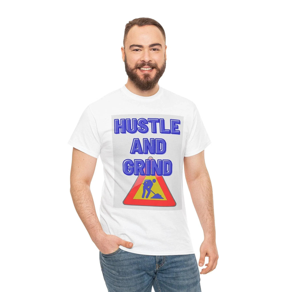 Hustle and Grind Men's Motivational T-Shirt"