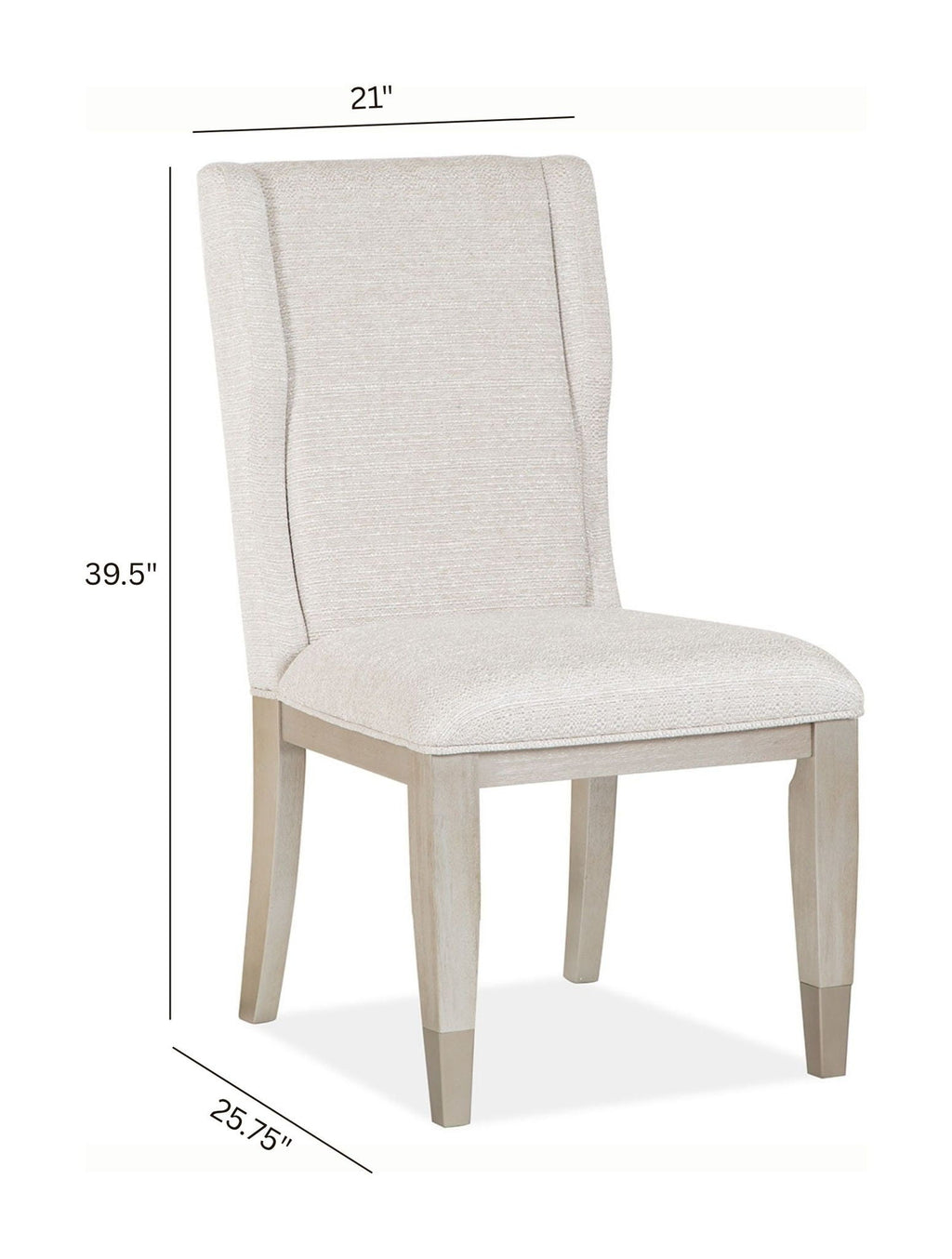 Lenox - Upholstered Host Side Chair (Set of 2) - Acadia White