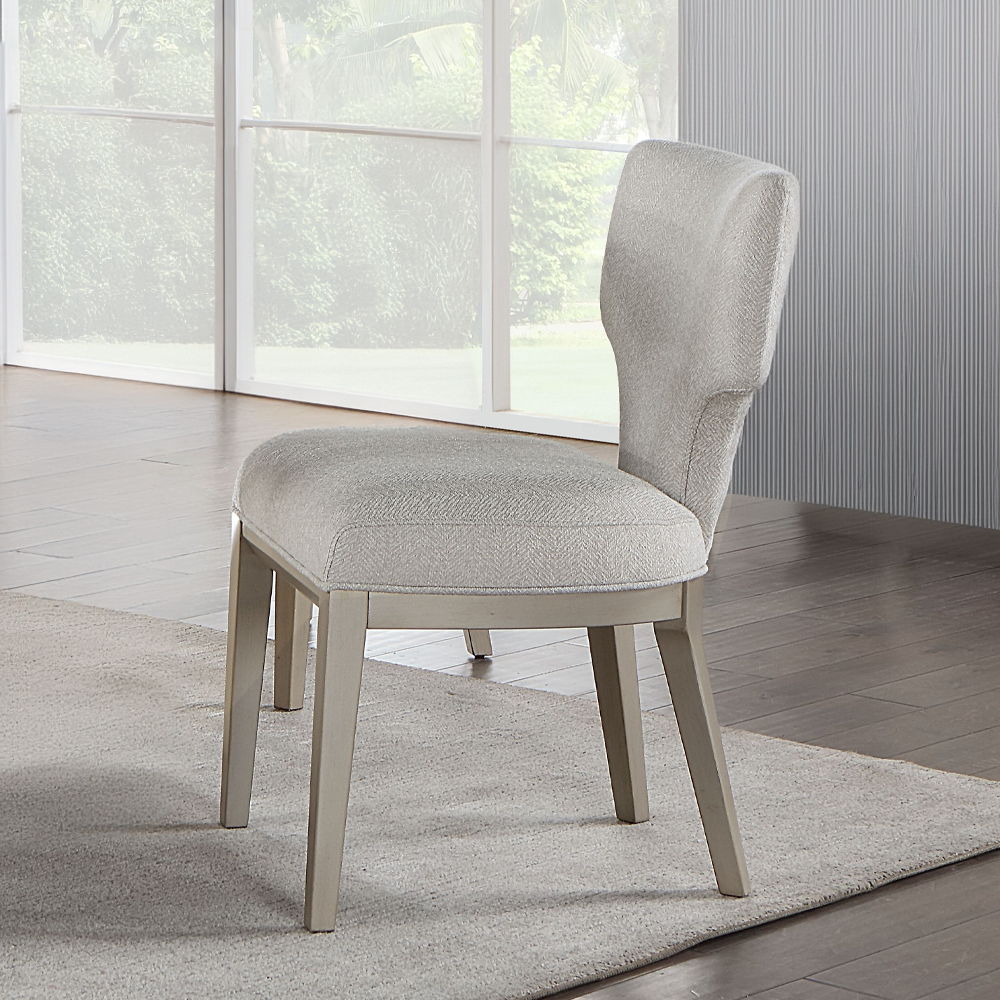 Kasa - Side Chair (Set of 2) - Linen & Champagne