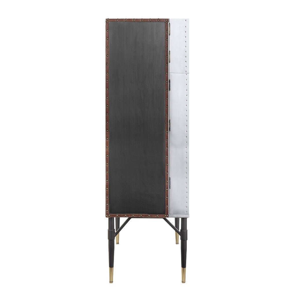 Yoela - Wine Cabinet - Leather & Aluminum