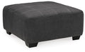 Ambee - Oversized Accent Ottoman - Slate