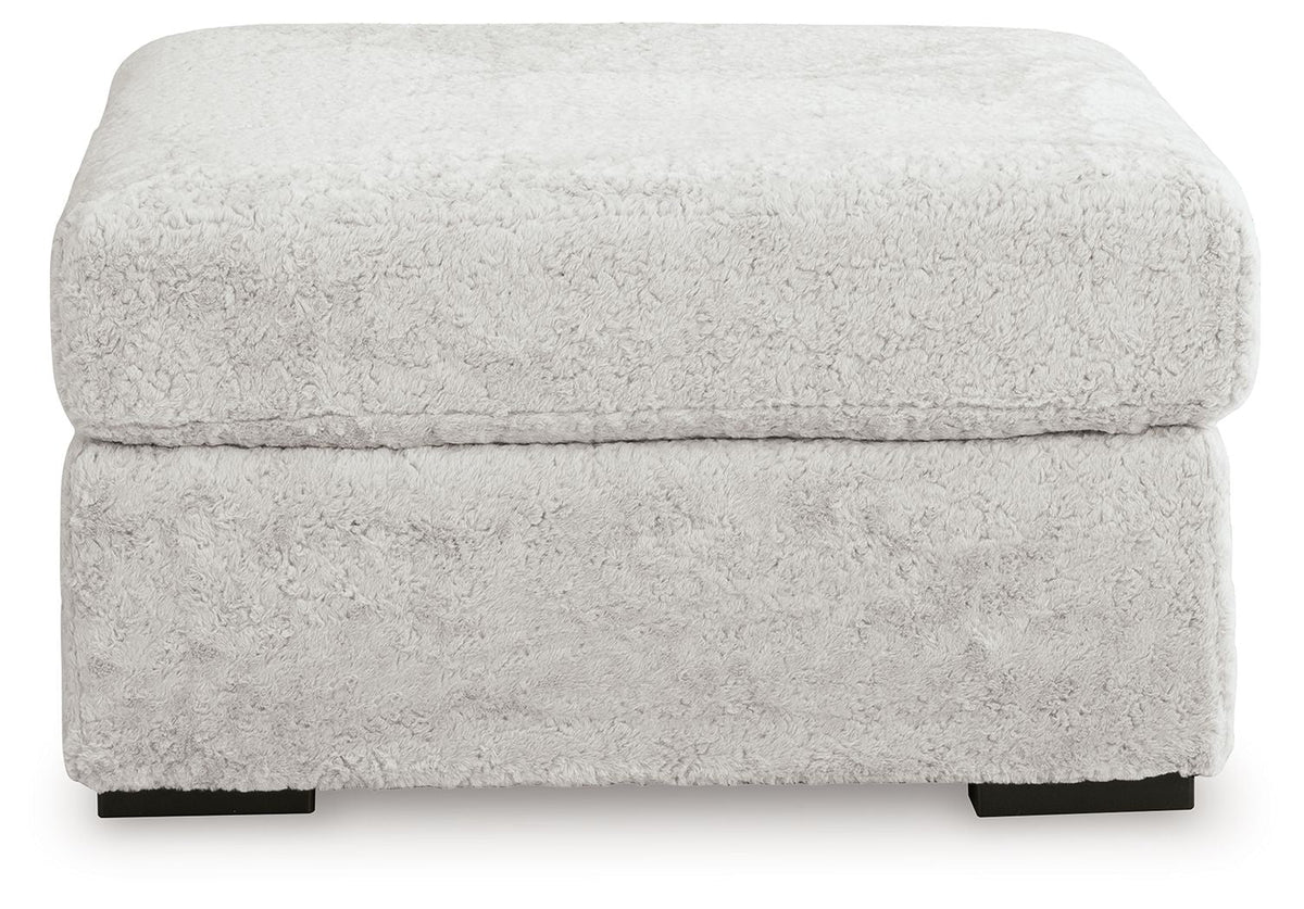 Cuddle Plush - Oversized Accent Ottoman - Arctic