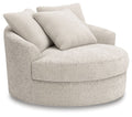 Cuddle Plush - Oversized Swivel Accent Chair - Arctic
