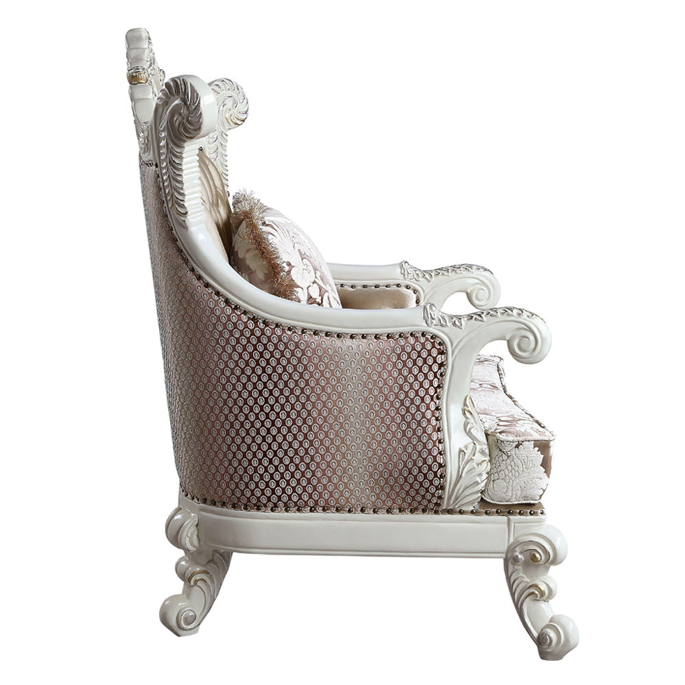 Vanaheim - Chair With Pillow - Fabric & Antique White