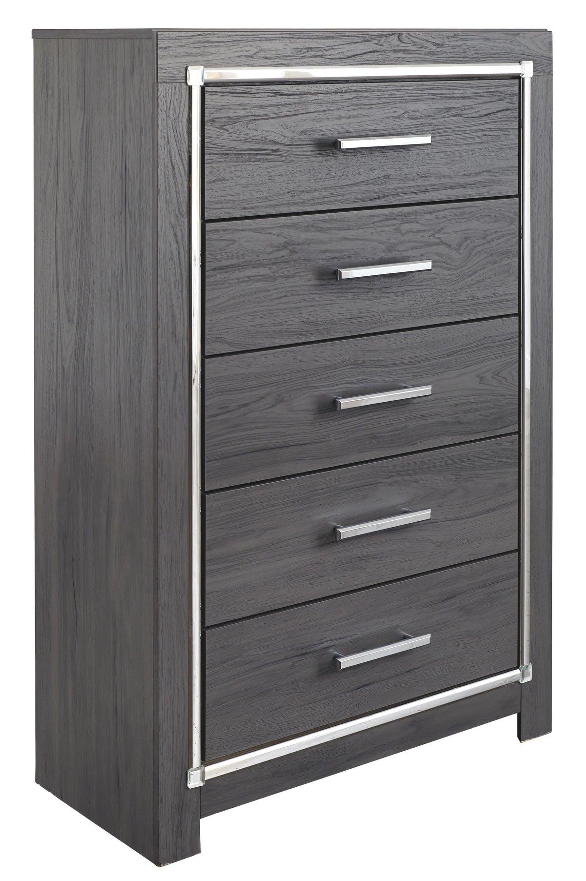 Lodanna - Five Drawer Chest - Gray