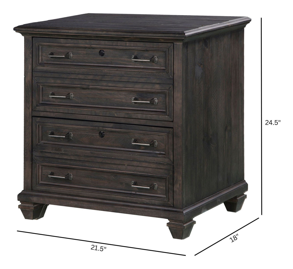 Sutton Place - Lateral File - Weathered Charcoal