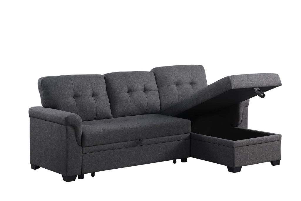 Lucca - Reversible Sleeper Sectional Sofa With Storage Chaise