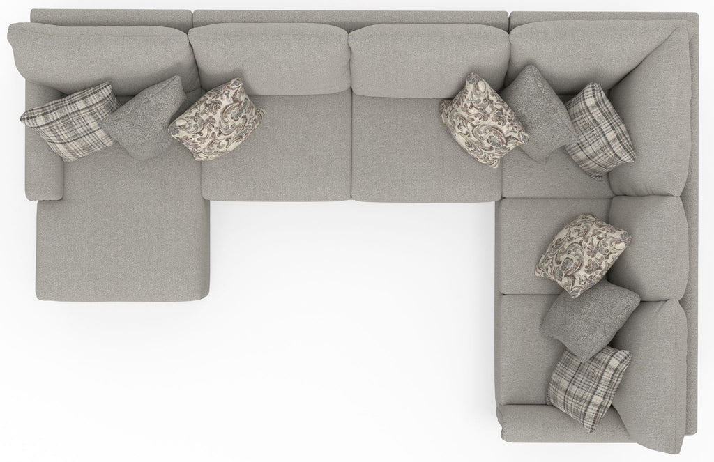 Livingston - Sectional With Comfort Coil Seating And Accent Pillows Included