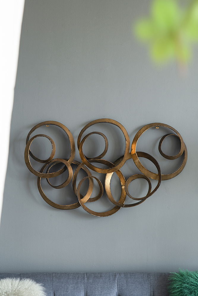 SerethaLeaf Wall Decor - Gold