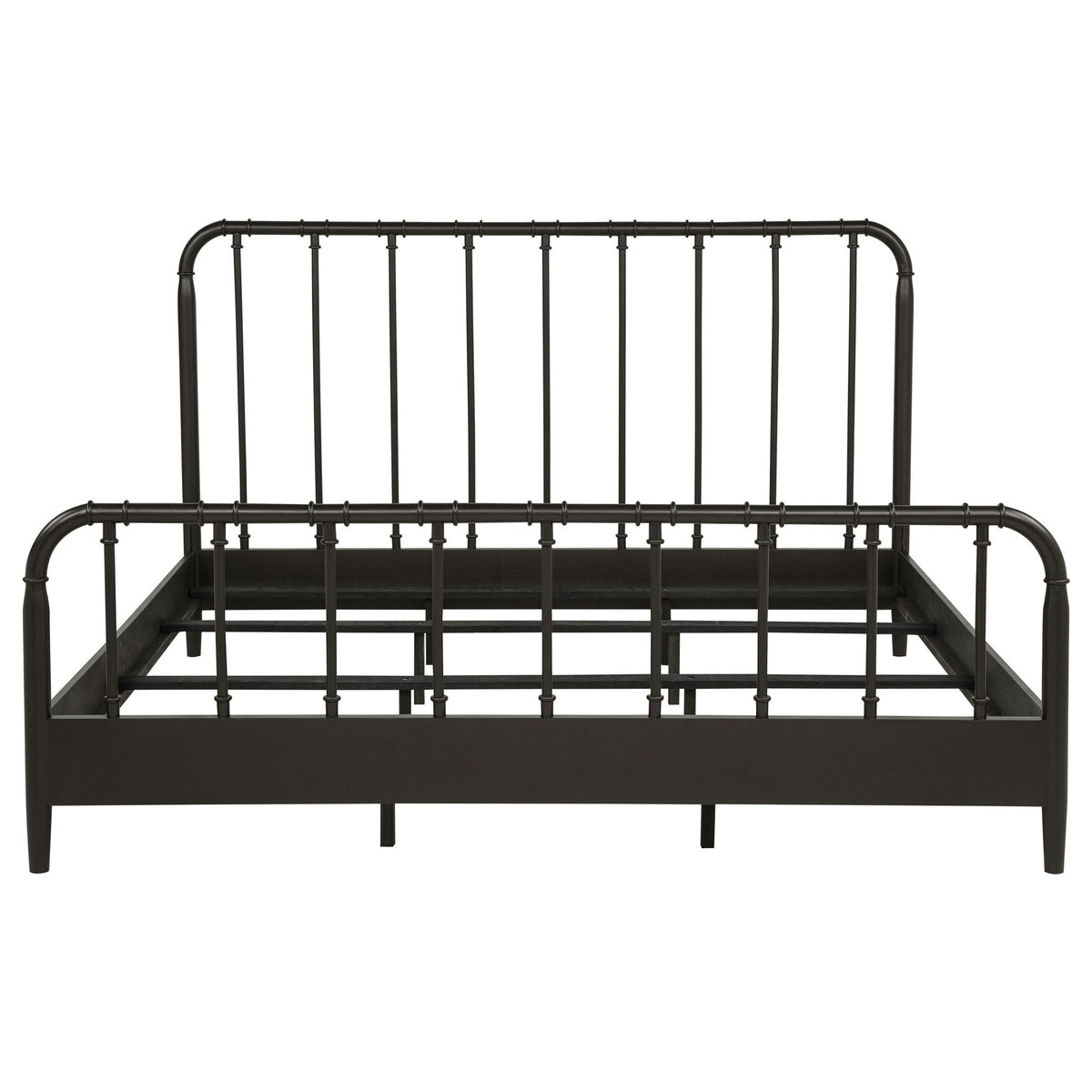 Rocco All Wood Water Pipe Open Frame Eastern King Bed Dark Bronze