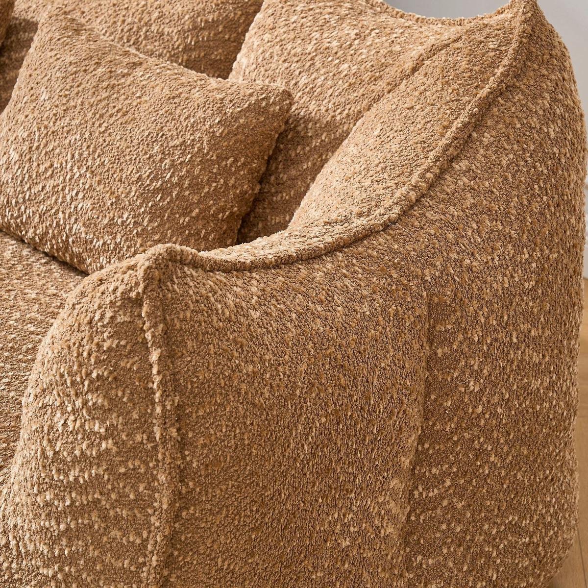 Comfortable Dual Beanbag Chair With High Resilience Foam Core For 2 People