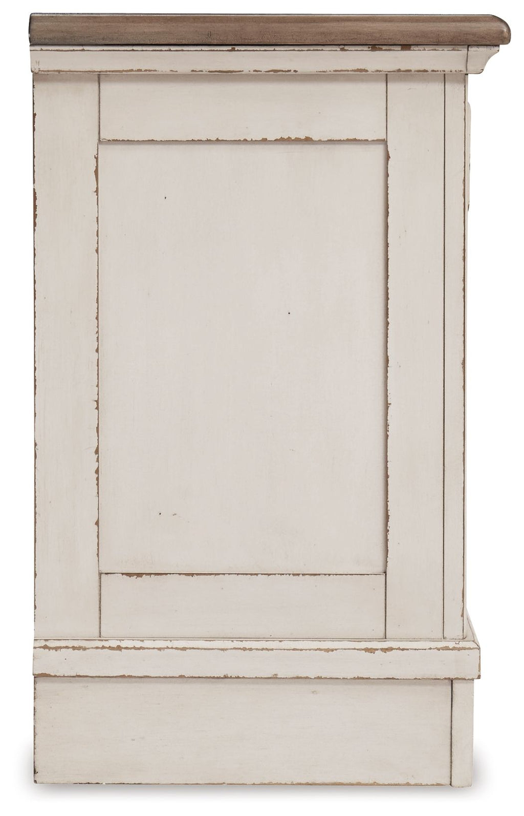 Realyn - Three Drawer Night Stand - White / Brown / Beige