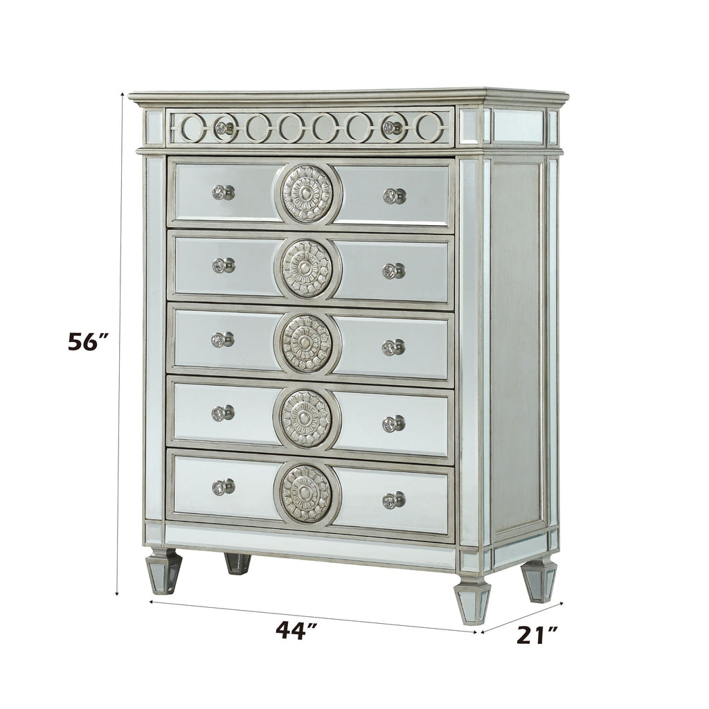 Varian - Mirrored Chest - Silver