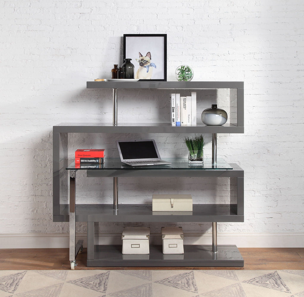 Buck II - Writing Desk With Bookshelf