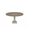 Tannen - Round Dining Table - White / Gray