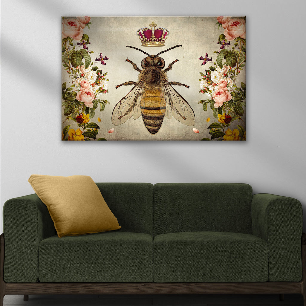 Hail Queen Bee Canvas Wall Art