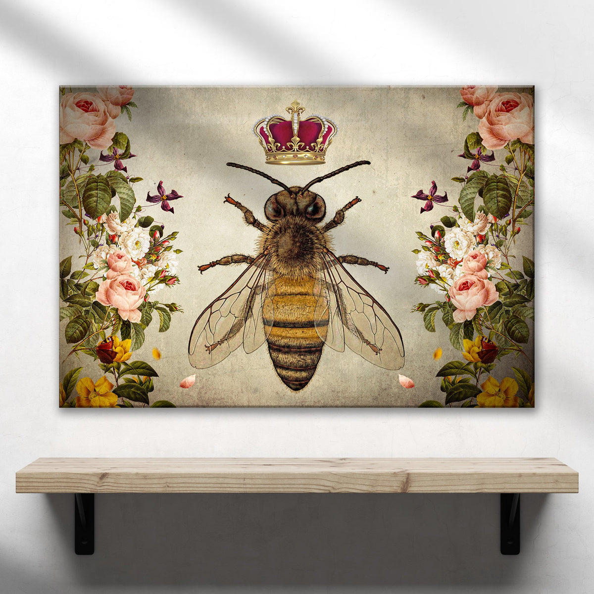 Hail Queen Bee Canvas Wall Art