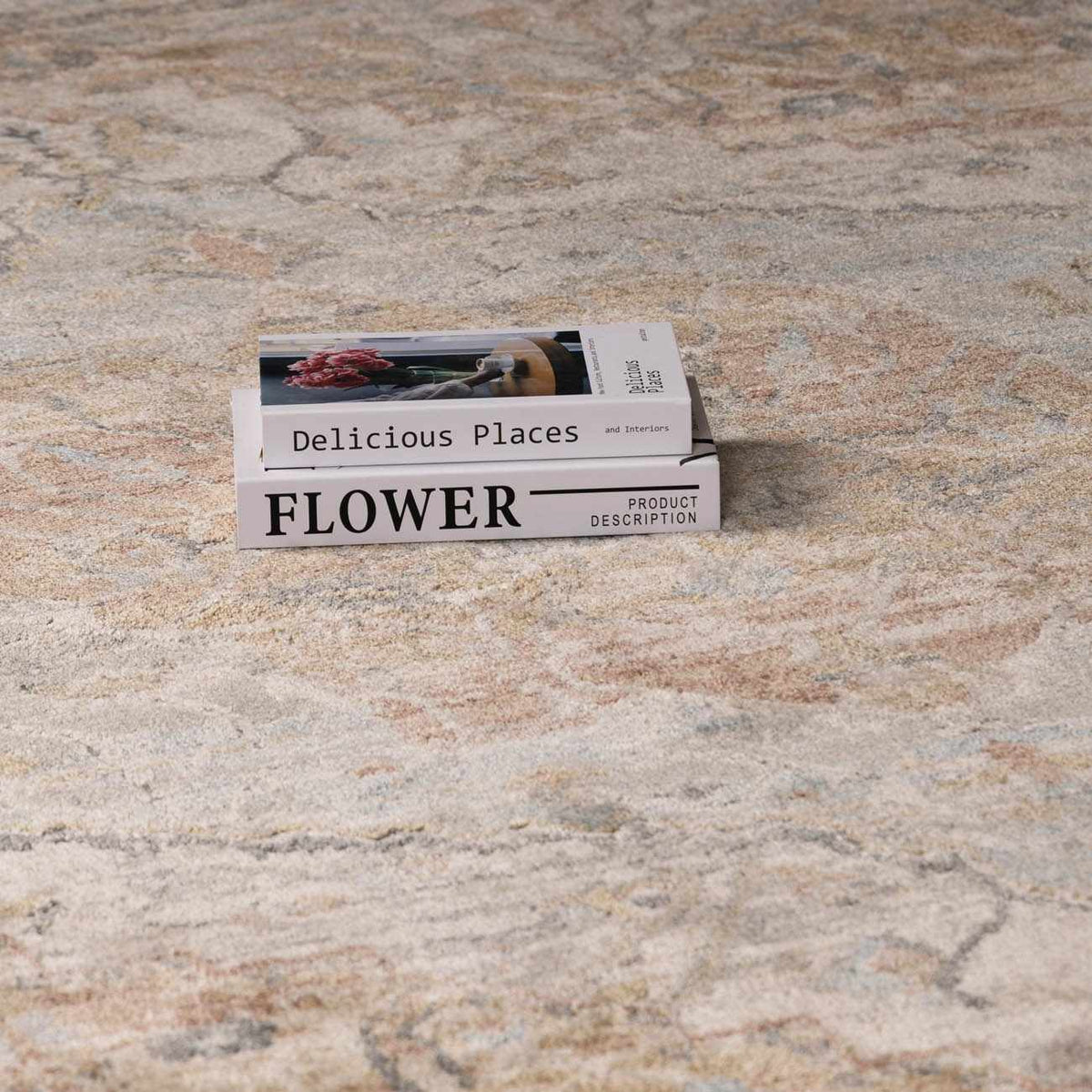 Vaeda Blue & Beige Thick Luxe Rug