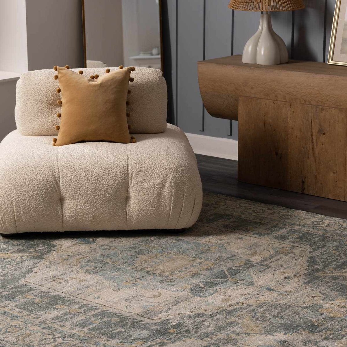 Vaeda Blue Thick Luxe Rug