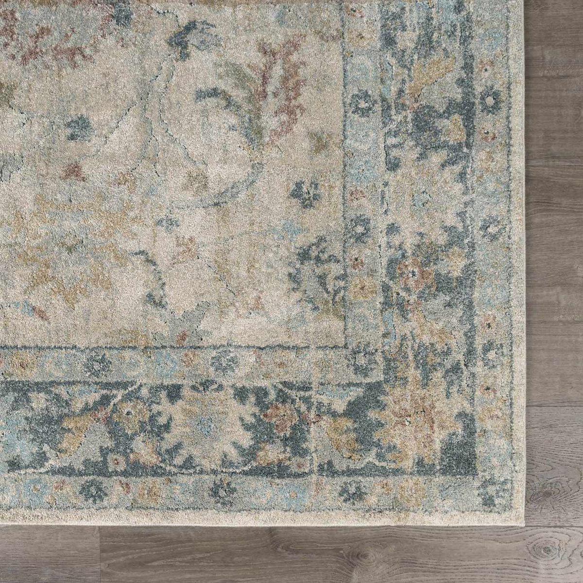 Ahmaud Beige & Light Gray Thick Luxe Area Rug
