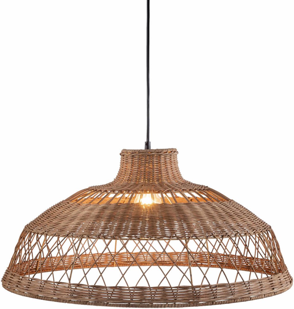 Bailleval Dark Brown Rattan Pendant